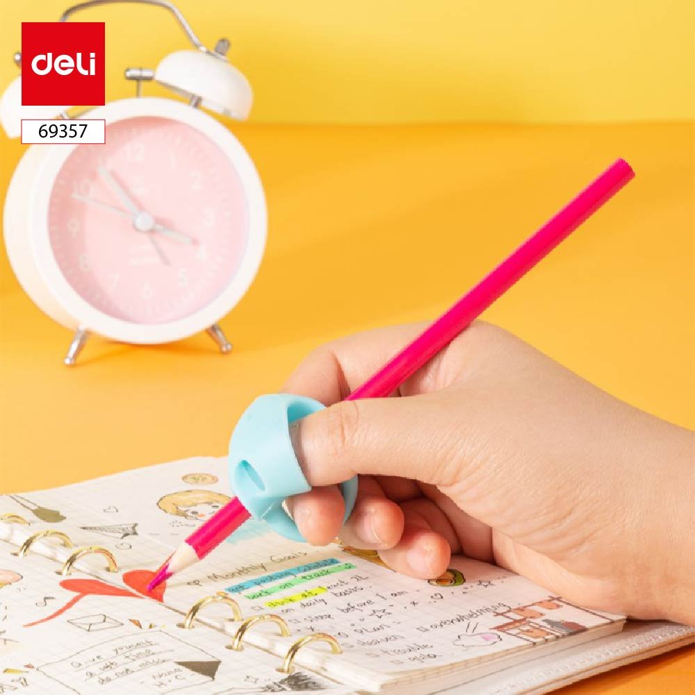 69357-3 ديلي مقبض قلم رصاص للأطفال - كرت 3 قطع - أزرق - E69357